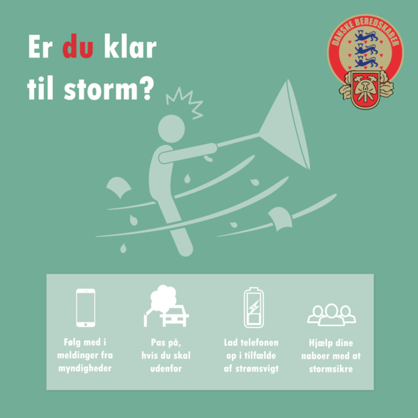 illustration af storm